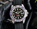 Rolex Submariner replica with sapphire crystal Automatic Movement 40mm Luminous Rainbow Diamond Watch